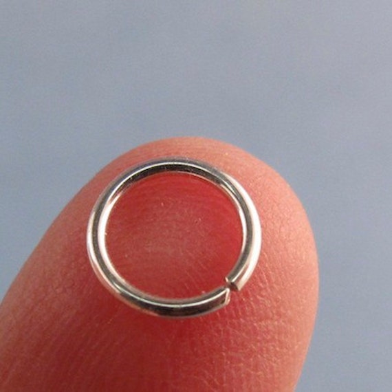 NOSE RING. cartilage piercing. septum. brow. endless hoop earring. catchless. 8mm 20 gauge.  No.00E278