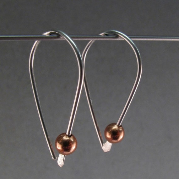 Minimalist Threader Earrings - Sterling - 14k Gold Filled - Rose Gold - Niobium - Choose Metal - Hypoallergenic Nickel Free No.00E181