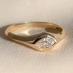 1CT Marquise Cut East To West Set Lab Grown Diamond Solitaire Ring Engagement Lab Grown Diamond Engagement Ring For Her