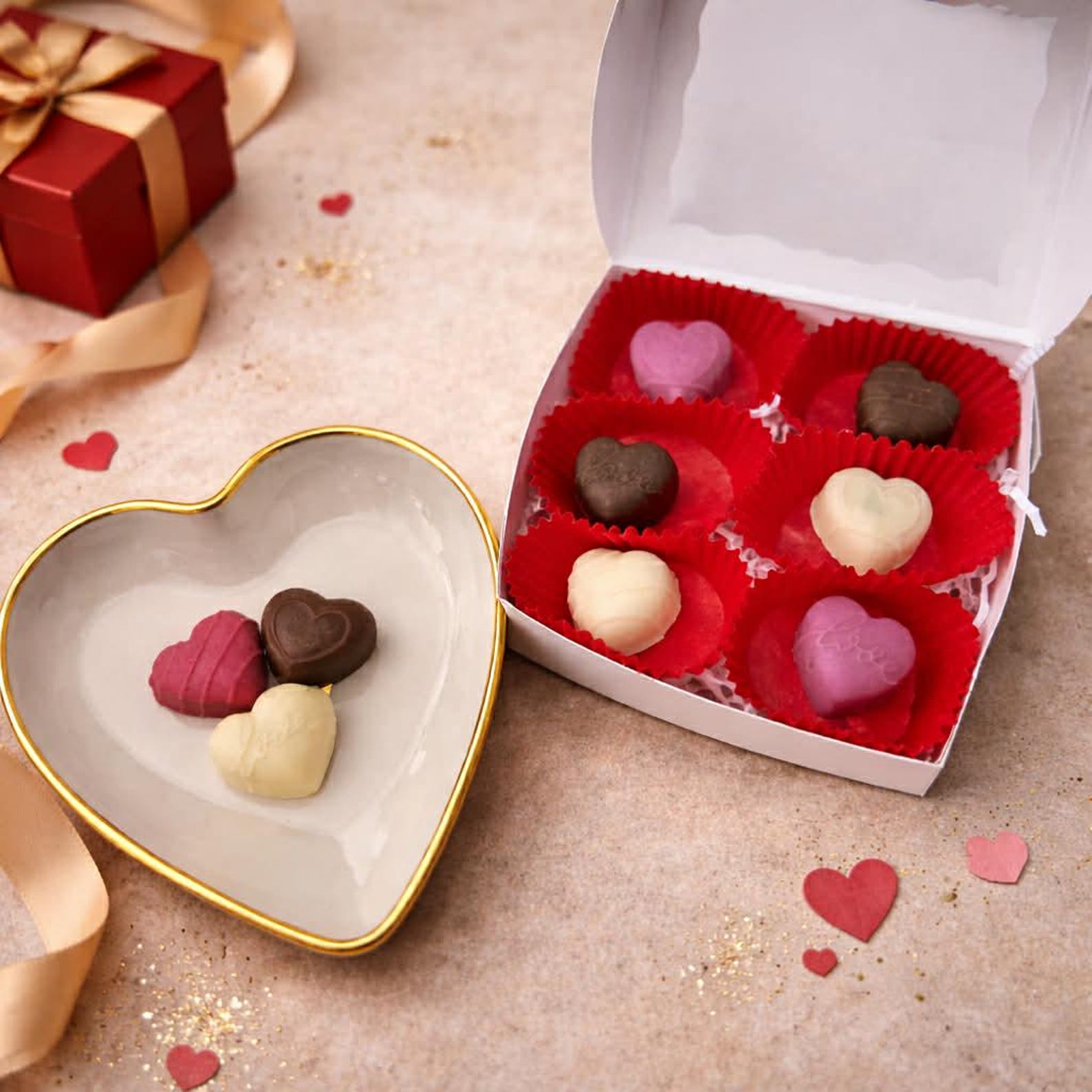 Dolcetti per gatti di San Valentino: latte di capra completamente naturale, confezione da 6