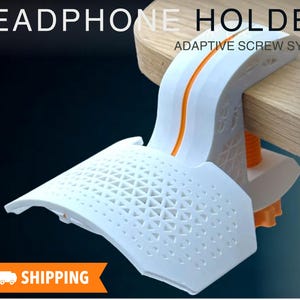 Custom 3D Printed Headphone Holder: Desk Mount Gaming Organizer