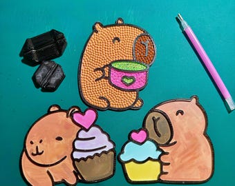 Diamond Painting Capybara Kit | DIY Craft | Instructions Included