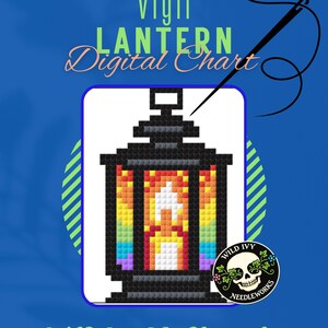 Naaldpunt lantaarnbundel | 5 digitale kaarten | Steekpatroon direct downloaden