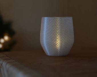 Suporte para velas ICY: iluminação LED ambiente, decoração aconchegante para casa