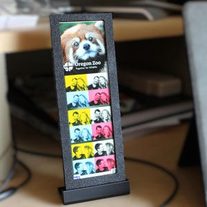 Vertical Photobooth Picture Frame: 6x2 Desktop Photo Display