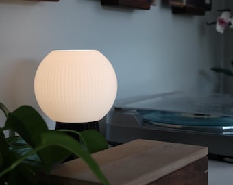 Luminária de mesa impressa em 3D: Luminária de mesa moderna em PLA, ecológica