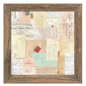 Magnetic and Dry Erase Memo Board - Framed Memo Board - Office Organization - Wall Decor - Chz Size and Frame - Postcard Design - incl mags