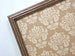 Wall Decor - Magnet Board - Dry Erase Board - Framed Bulletin Board - Magnetic Memo Board - Makeup Board - Tan Damask Design - Magnets Incl. 