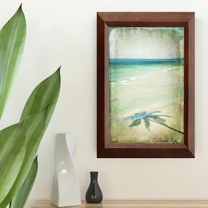 Magnetic and Dry Erase Memo Board - Framed Memo Board - Office Organization - Wall Decor - Chz Size and Frame - Beach Design - incl mags