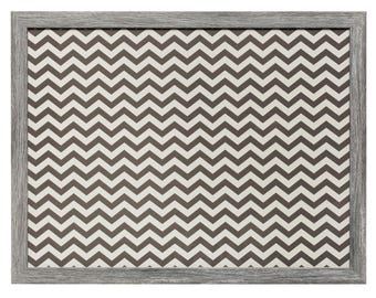 Pizarra magnética de borrado en seco con marco: diseño en zigzag