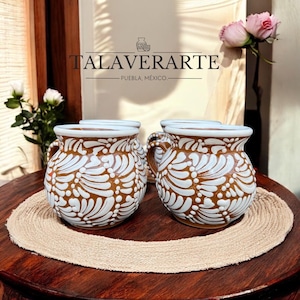 Talavera “ziel van klei” kopjesset