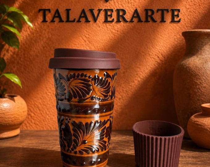 Talavera Thermos, Alma de Barro Collection / Coffee