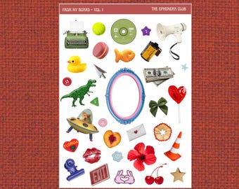 From My Board Sticker Sheet | Eclectic Ephemera Journaling Stickers (Vol. 1)