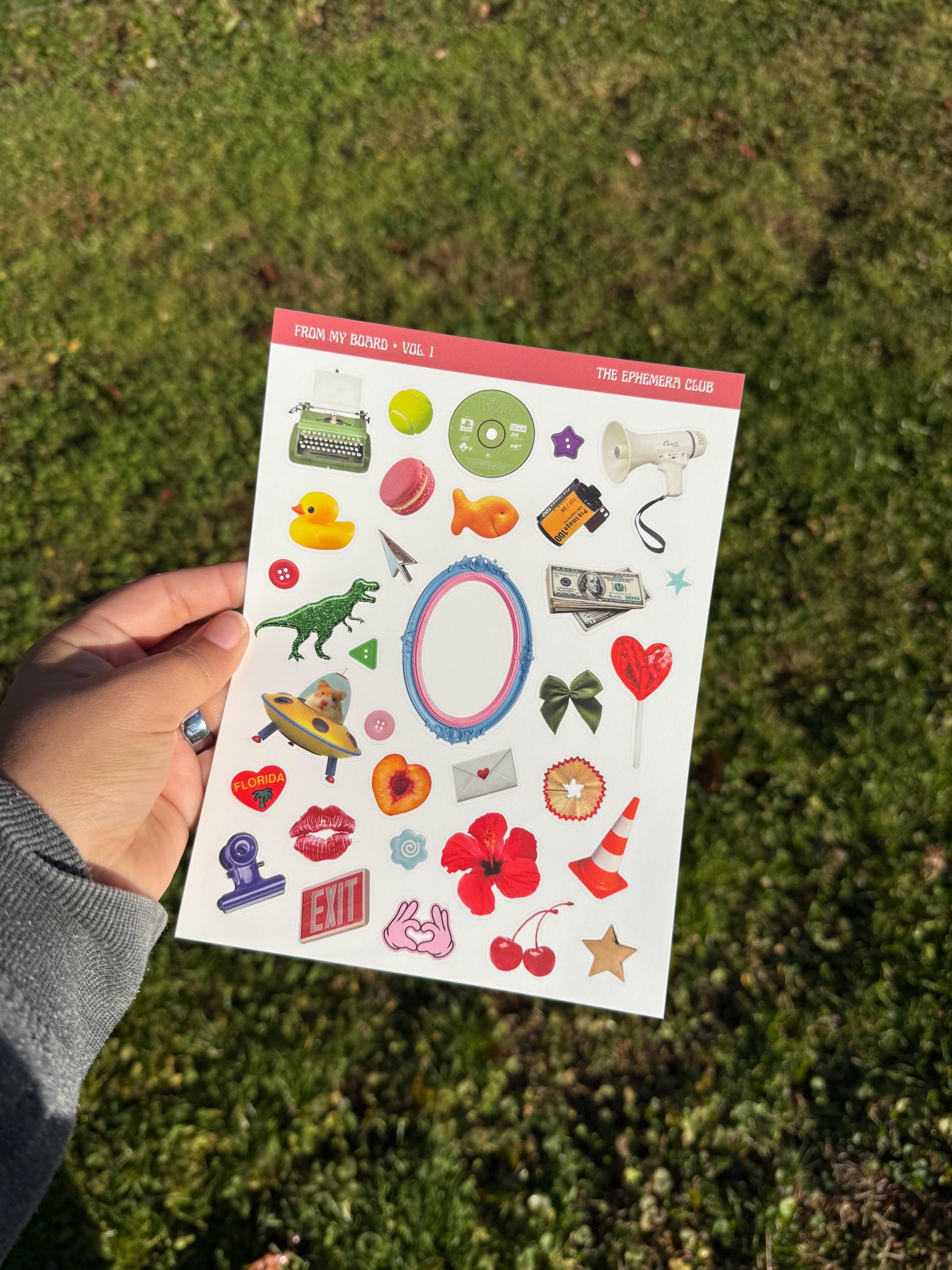 From My Board Sticker Sheet | Eclectic Ephemera Journaling Stickers ...