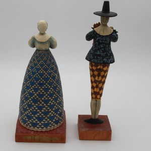 Jim Shore Thanksgiving Pilgrim Figurines Give Thanks and Bounty Heartwood Creek image 4