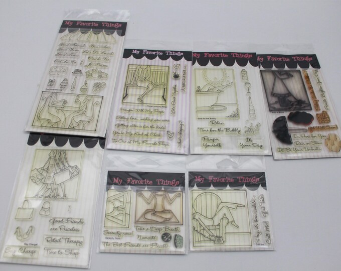 My Favorite Things Clear Stamps Friend Themes 7 Packs Call Me Rain or ...
