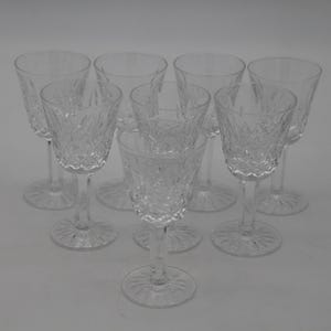 8 Waterford Lismore Stem Cordial Sherry or Liqueur Glasses Cocktail