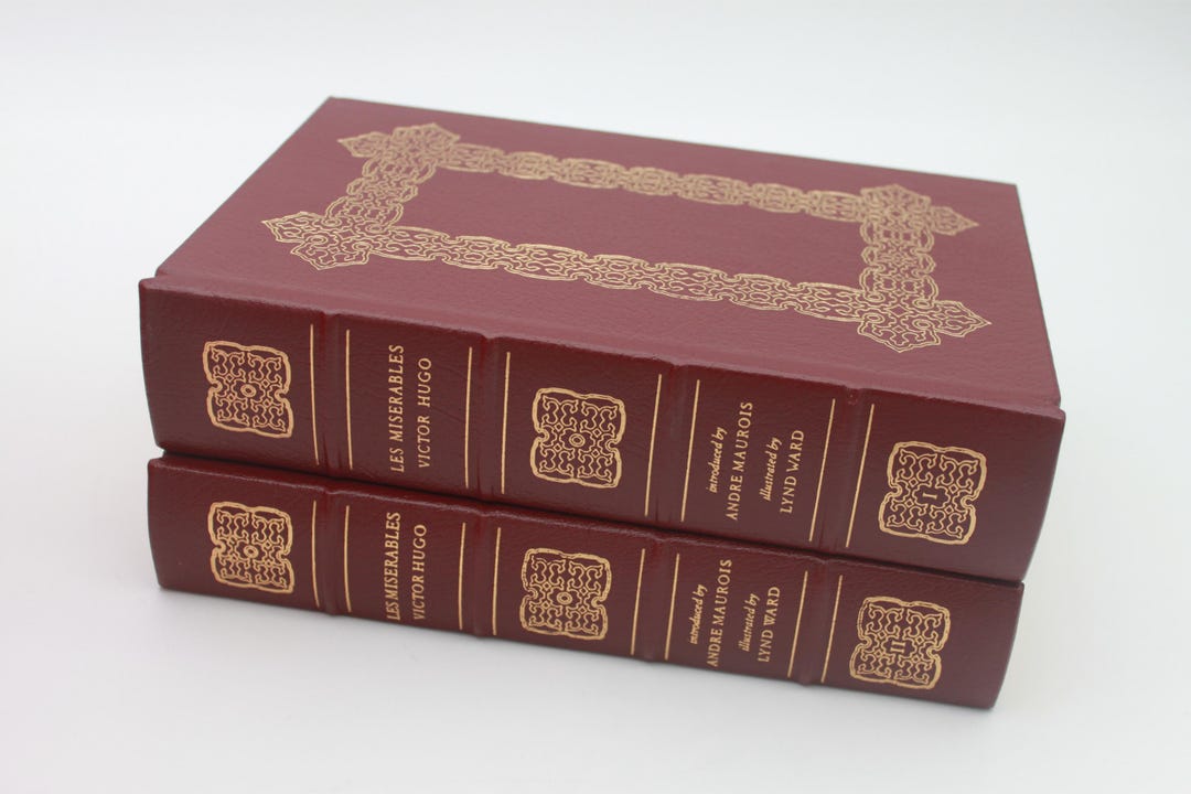 Les Miserables by Victor Hugo Volumes I and II Easton
