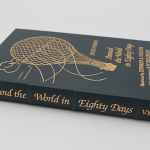 Around the World in Eighty Days by Jules Verne Easton Press Full Leather Famous Editions Limited