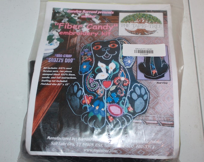 Kit Tapis Au Point De Croix Carolyn Barrani 'Blue Boy' - Chefs-d'œuvre En Crewel - Neuf