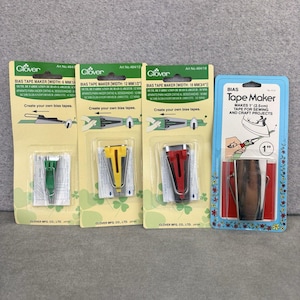 Set di 4 taglia-sbieco Clover: 1", 3/4", 1/2", 1/4" per cuciture e bordi di trapunte