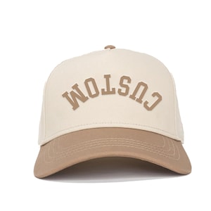 Benutzerdefinierte auf dem Kopf stehende bestickte Kappe Benutzerdefinierte zweifarbige Snapback-Hut Benutzerdefinierte Schulhut Machen Sie Ihre eigene zweifarbige Kappe Bestickten Hut