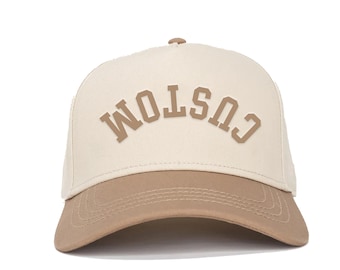 Gorra Snapback bicolor bordada personalizada, gorra escolar personalizada