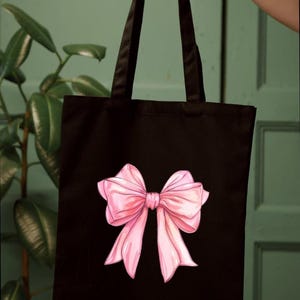 PINK BOW TOTE bag