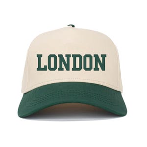 LONDON Snapback-Hut, Stickerei Zweifarbige London umgedrehte Snapback-Kappe London Kappe, Inversion London Kappe zweifarbig