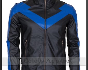 Night The Wing Arkham Knight Leather Jacket Cosplay Costume