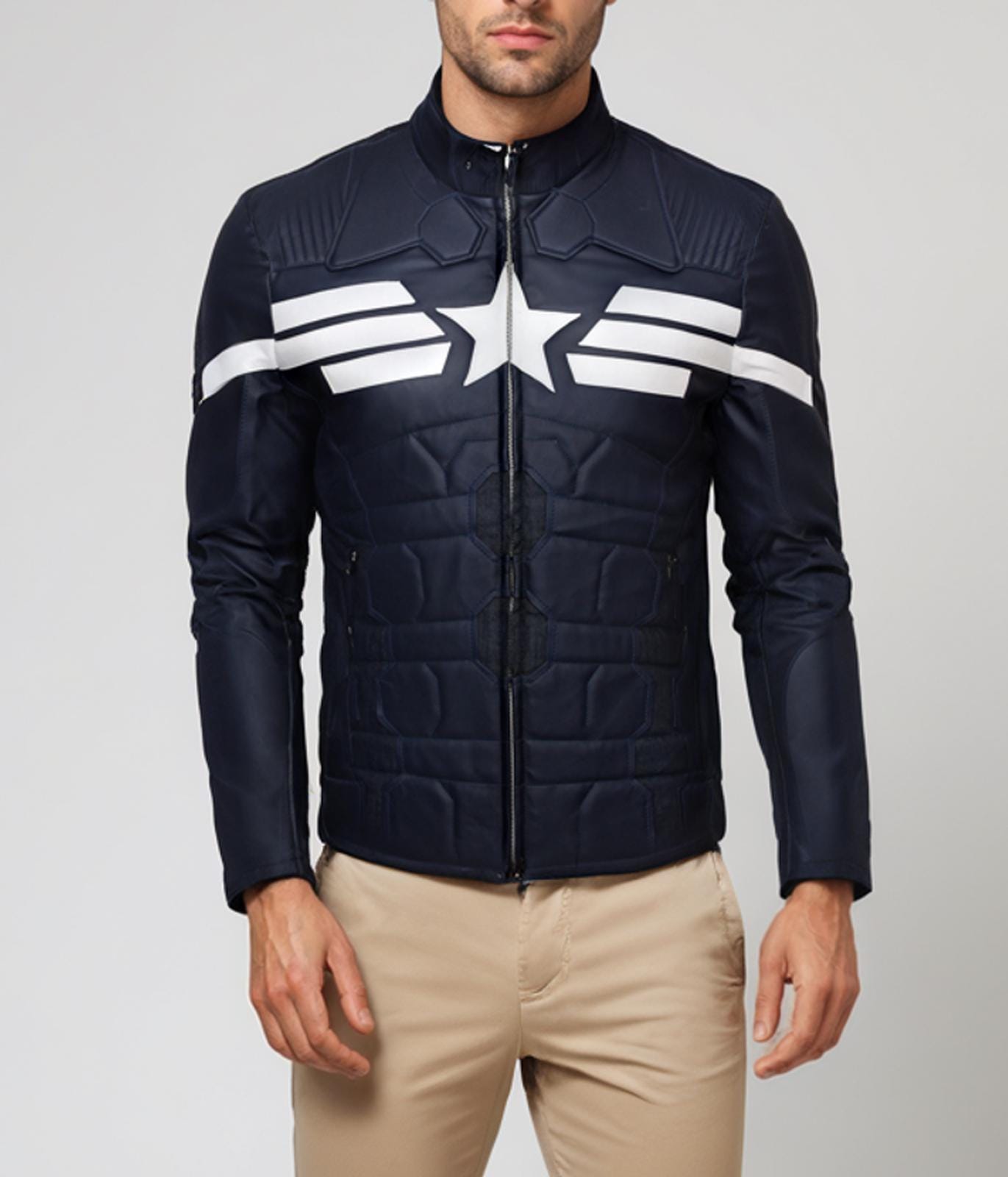 De Piel Chamarra Chaqueta Capitana Marvel Captain-inspired Red