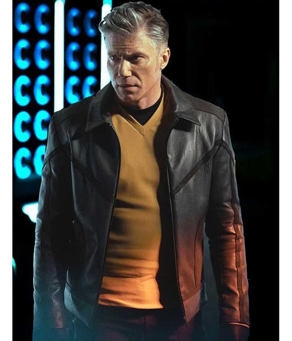 Star Trek Strange New Worlds Anson Mount Uniform Gray Leather