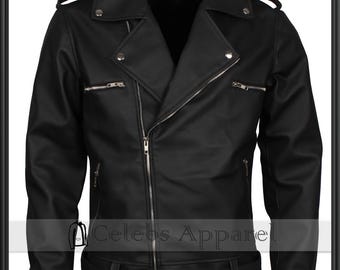 THE WALKING DEAD Negan Jeffrey Dean Morgan Schwarze Lederjacke