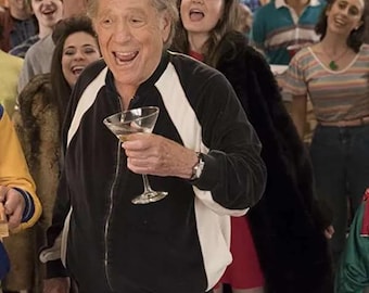 The Goldbergs Albert 'Pops' Solomon Black Vintage Velvet Tracksuit