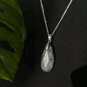 Black Jasper Pendant Necklace