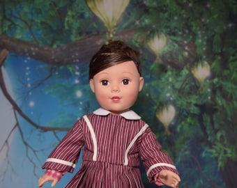 1860s Historical Civil War Era 18" doll day dress