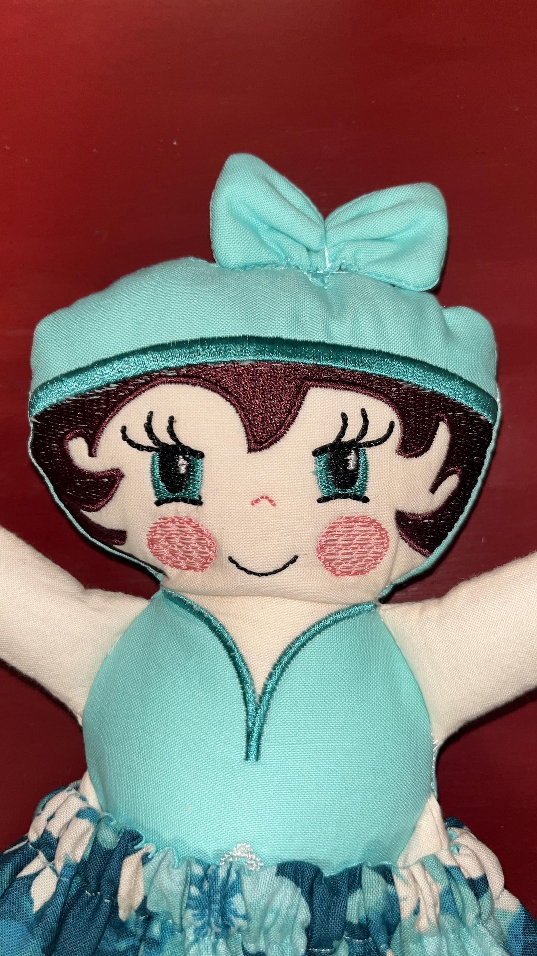 Embroidered Topsy-turvy Doll: Handmade Reversible Rag Doll - Etsy