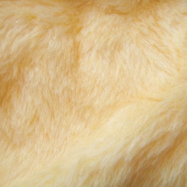 Destash - Butter Yellow Pastel Faux Fur for Plush Toys, Clothes, and More