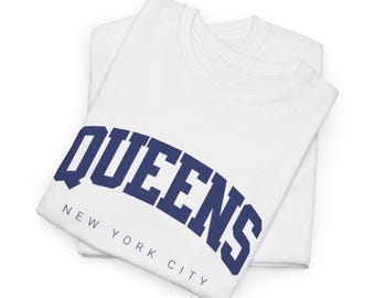 Navy Queens NYC T-Shirt | Queens Borough Pride New York City Shirt