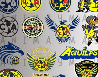 Club America Aguilas Soccer Logo Bundle PNG JPG PDF