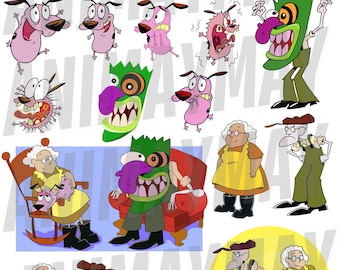 Courage The Cowardly Dog Cartoon Bundle (Digital Download)