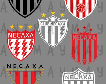 Paquete de logotipos de Necaxa: Equipo de Fútbol de la Liga México PNG, JPG, PDF, (Descarga digital)