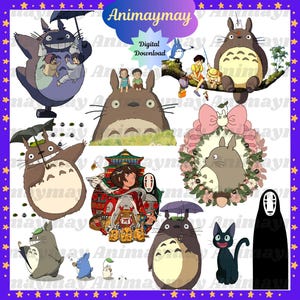 File del personaggio di Totoro Neighbor in formato PDF, PNG e JPG per progetti. Alta qualità. Download digitale immediato.
