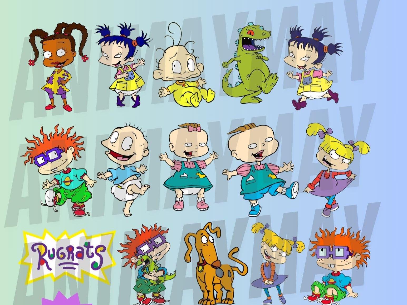 Simpsons Characters Rugrat Rugrats Clipart Bundle: Cartoon Character Graphics (digital Download ...