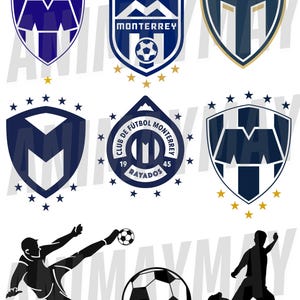 Futbol Club Monterrey Soccer Team Logo Bundle Liga Mexico PDF Jpg PNG DOC vector  Files - Sports designs for projects