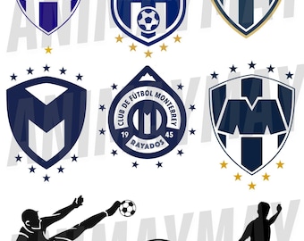 Monterrey Soccer Team Logo Bundle: Vector Sports Designs (Digital Download)