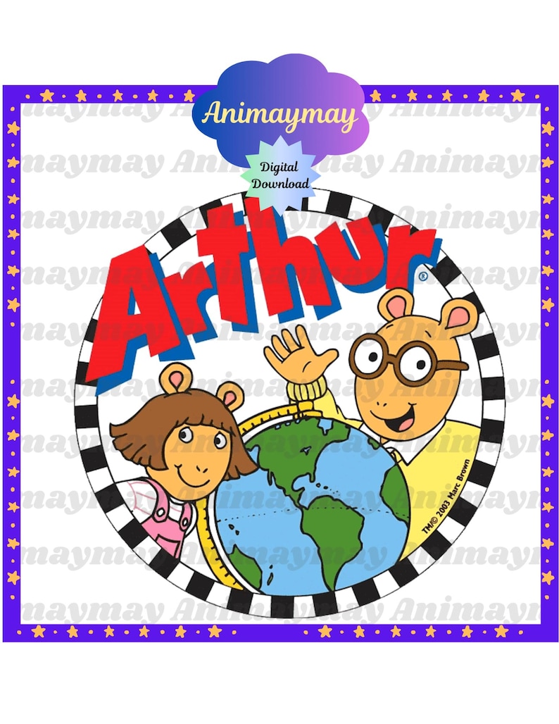 Arthur Cartoon Clipart Bundle: 90s School Designs (PNG JPG PDF) - Etsy