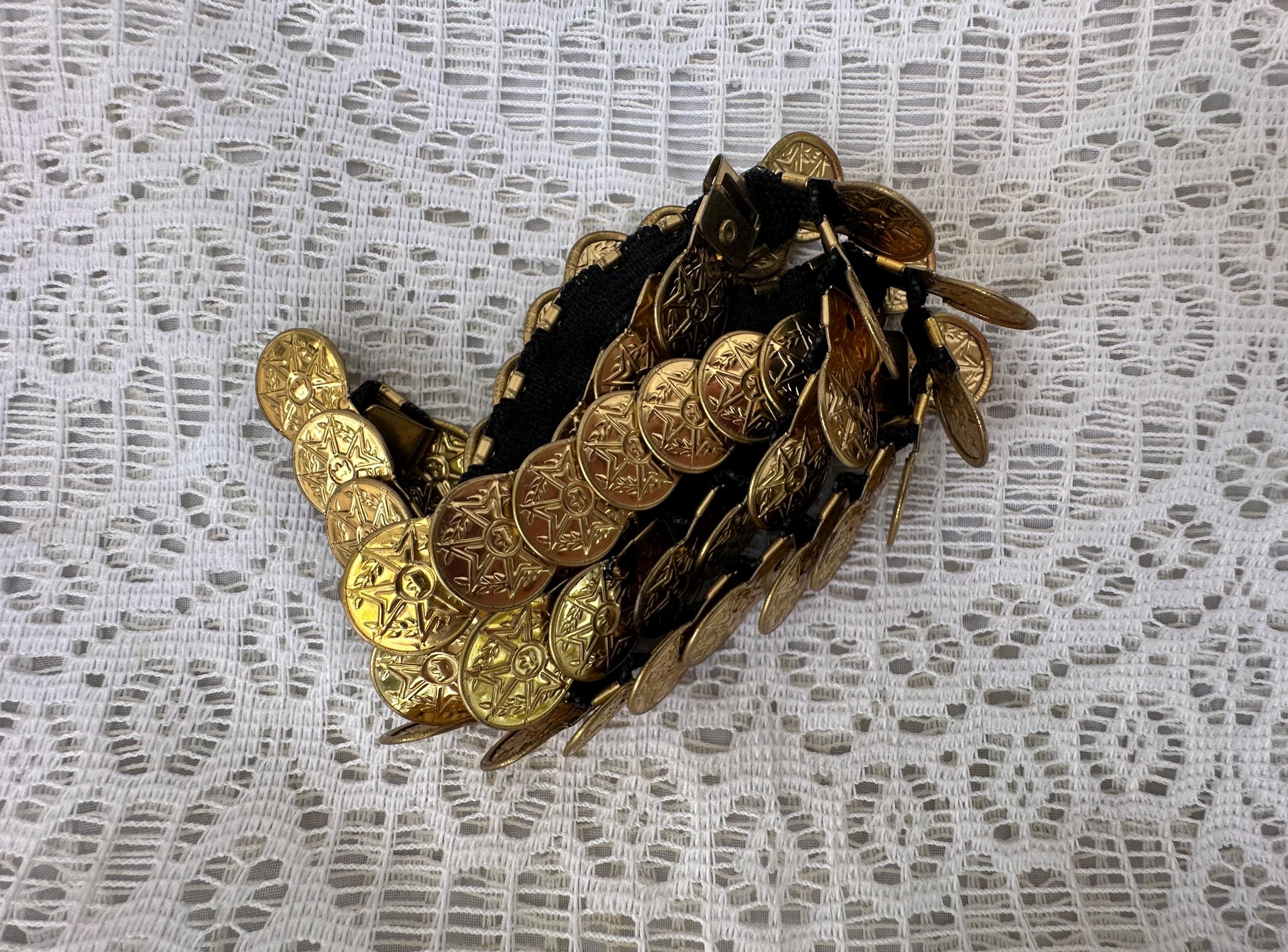 Gold Stretch Coin Belt - Etsy