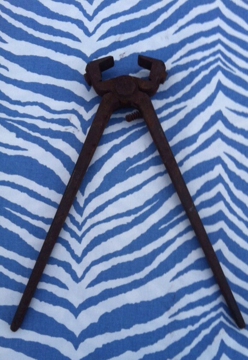 Antique Rusty Blacksmith Tool Horse Shoe Nail Puller/ FREE Etsy