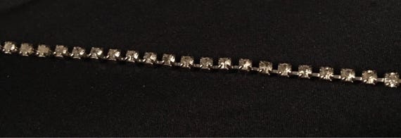 Necklace Rhinestone Tiny Squares - image 5